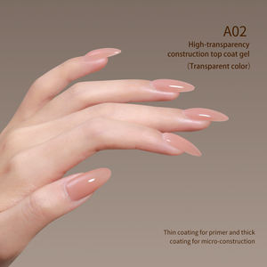 Nuevo Pegamento en Gel de Larga Duración <span class=keywords><strong>para</strong></span> Puntas de <span class=keywords><strong>Uñas</strong></span>, Gel Difuminador, Capa Base y Capa Superior sin Limpieza con Logotipo - Product Image 4