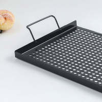 Grilles de barbecue personnalisées Grille de gril antiadhésive d'extérieur en acier inoxydable pour barbecue Plateau de barbecue avec poignées