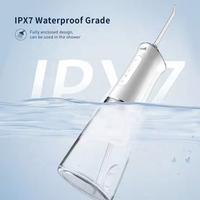 Irrigateur oral de poche à jet d'eau Gum-friend, hydropulseur à batterie rechargeable durable de 2000mAh avec débit de jet d'eau mince