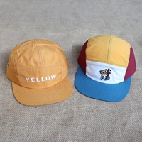 Casquettes de camping pour hommes à 5 panneaux, populaires, en nylon, séchage rapide, légères, pour le camping, la randonnée et les activités de plein air, avec logo brodé personnalisé, vente en gros