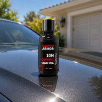 Kit de Revestimiento Cerámico de Alta Gama 10H para Pintura de Automóviles y Cuidado de PPF, Alto Brillo, Super Hidrofóbico, Anti-graffiti, Nano Revestimiento, Detallado Automotriz