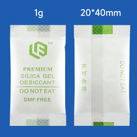 Déshydratant de gel de silice de qualité alimentaire 0.5g 1g 1.5g Absorbeur d'humidité