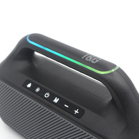 Altavoz estéreo de graves Supergraves inalámbrico a prueba de agua, altavoz de calidad Hifi, luz RGB para exteriores, altavoces portátiles, Radio FM/TF