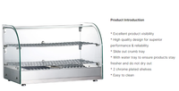 45L nouveau design Table Top Transparent chauffe-plats vitrine d'affichage
