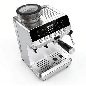 Semi-Automatic Electric Espresso <b>Machine</b> Stainless Steel <b>Coffee</b> <b>Machine</b> Touch Screen Programmable Brew System 2600W Class A+ - Product Image 5