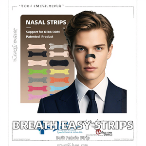 Hersteller Direct <span class=keywords><strong>Wholesale</strong></span> Nasen streifen Bulk Breathe Right Nose Strips gegen Schnarchen Verbessern Sie die Atmung - Product Image 2