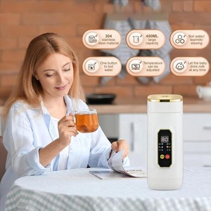 Bouilloire Électrique Portable GIET 316 0,45L 450W à Ébullition Rapide, Appareil Ménager Automatique pour Bébé, <span class=keywords><strong>Chauffe</strong></span>-<span class=keywords><strong>Eau</strong></span> Domestique – <span class=keywords><strong>Promotion</strong></span> - Product Image 3