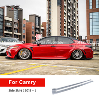 Yofer Design Factory Supplier Aksesoris Diffuser Side Apron Mobil Glossy Black Side Skirts Apron Universal untuk Toyota Camry