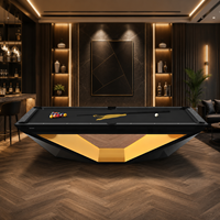 Mesa de Billar Profesional de Estilo Americano de Lujo Personalizada con Pizarra Premium para Casa, Club, Hotel y Bar