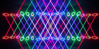 FEIYUEYUE Barre laser de scène à tête mobile, Rotation 6 Yeux, Laser RGB, 6x500MW LED RGB, Contrôle DMX-512, Refroidissement par ventilateur, pour Événements