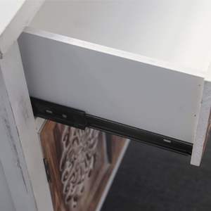 Mueble Rústico de Madera Tallada PARISLOFT con 1 Cajón y 2 Puertas, Mueble de Almacenamiento Independiente para Entrada o Sala de Estar - Product Image 3