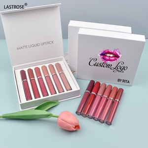 Cosméticos al por Mayor de Alta Pigmentación, Lápiz Labial Líquido Mate Impermeable, Juego de 6 Lápices Labiales, Juego de Lápices Labiales de Regalo, Cajas de Maquillaje, Cosméticos - Product Image 4