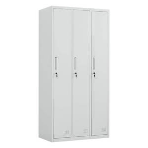 <span class=keywords><strong>Casiers</strong></span> métalliques à 3 portes avec cadre renforcé, <span class=keywords><strong>casiers</strong></span> robustes et verrouillables pour chambre et appartement - Product Image 1