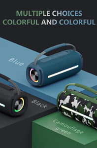 Enceinte musicale puissante avec logo personnalisé, LED, étanche, 20 W, basses profondes, lumière RVB, 20 W - Product Image 6