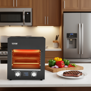 Grill à steak électrique Vevor 1800W, gril infrarouge en acier inoxydable, sans fumée, appareil de cuisine domestique - Product Image 2