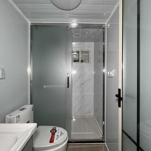 40ft Dernier Design Maison Conteneur d'Atelier Mobile Étanche Maisons Vertes en Acier pour Zone Industrielle Toilette de Bureau pour Centres Commerciaux - Product Image 6