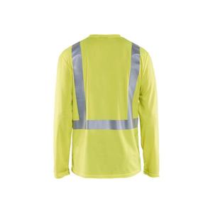 BLAKLADER - 338310113300XL Camiseta de manga larga UV de alta visibilidad Amarillo-EAN 7330509379936 ROPA DE TRABAJO DE LA HI-VIS - Product Image 2