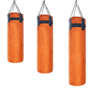 High Quality Heavy Boxing <b>Punching</b> <b>Bags</b> PU Leather Kickboxing <b>Bags</b> <b>for</b> Martial Arts Training with Custom Logo - Product Image 1