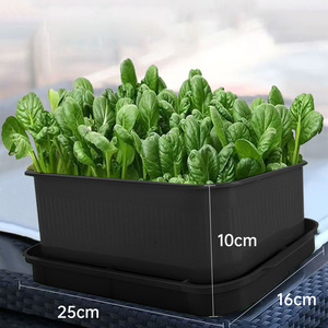 Large and thickened rectangular soilless hydroponic <b>vegetable</b> planting basin for balconies - a multi-functional tool - Product Image 1