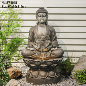 Statue de Bouddha grandeur nature pour <span class=keywords><strong>jardin</strong></span>, fontaine d'eau, cascade, sculpture pour la décoration de cour, de <span class=keywords><strong>jardin</strong></span> ou d'hôtel - Product Image 1