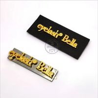 Haute qualité mode LOGO personnalisé PV étiquette étiquette en cuir étiquettes en relief Patch avec métal pour bagages