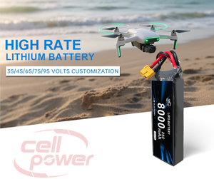 Bộ pin sạc lại chất lượng cao 3S 11.1V 40C 60C 8000mAh Lipo Lithium dành cho xe điều khiển từ xa và máy bay không người lái - Product Image 2