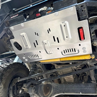 Plaque de protection de châssis en alliage Al-Mg léger FK 8 mm, couleur argentée, pour Toyota LC76 4x4, protection inférieure du moteur, conditions extrêmes, JK-Toyota