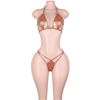 Tenue de danse exotique personnalisée avec strass étincelants, effet écailles de poisson, pour festival, barman, combinaison G-string, costumes de scène scintillants