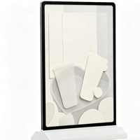 Boîte lumineuse LED A4 en acrylique rechargeable à brancher, double face, haute luminosité, résistante aux intempéries, pour affichage de menus et publicité sur table