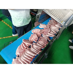 Công nghiệp thịt <span class=keywords><strong>Slicer</strong></span> máy cắt để cắt đông lạnh thịt bò với outfeed băng tải 36cm chiều rộng - Product Image 5