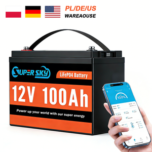 Batería Lifepo4 de 12v 24v 100ah 200ah 300ah de Ciclo Profundo para Almacenamiento de Energía en el Hogar, Paquete de Baterías de Iones de Litio Duraderas - Product Image 1