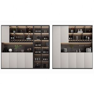 Fabricante de Muebles Modernos de Lujo, Gabinete para Vinos de Diseño Moderno de Alta Calidad, Gabinetes de Ratán Natural y Muebles para el Hogar de China - Product Image 2