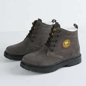 Botas de Nieve para Hombre, Forradas de Lana y Cuero, Cálidas para Invierno, Punta Cerrada, Suela Inyectada - Product Image 1