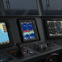 Électronique de navigation et de communication maritime, sondeur à écho à double fréquence et à faisceau unique Marinelite IMO pour navires