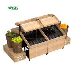 ชั้นวางของในซูเปอร์มาร์เก็ตเชิงพาณิชย์ชั้นวางของหรูหราชั้นวางผักและผลไม้โลหะสี - Product Image 3