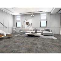 Plancher en pierre SPC, design contemporain, planches moyennes 900x305mm, épaisseur 6mm, installation par clipsage, imperméable, pour salle de bain