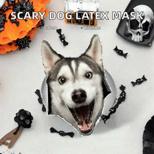 Máscara de Halloween, Máscara de Perro Espeluznante para Disfraces, Máscara de Terror de Látex para Adultos, Máscara de Diablo - Product Image 3