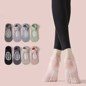 Alta qualidade Mulheres Yoga Silicone Grips Anti-slip Meias Perfeito para Pilates Barre Ballet Dance