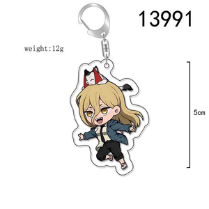 Llavero de Anime Chainsaw Man con Denji, Pochita, Makima, <span class=keywords><strong>Hayakawa</strong></span> <span class=keywords><strong>Aki</strong></span> y Power, Accesorio de Cosplay, Colgante, Regalo de Navidad - Product Image 3