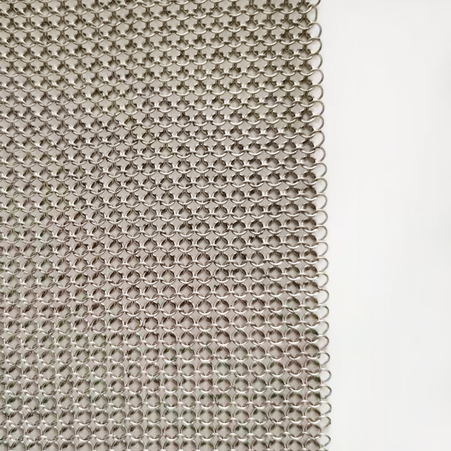 Customize Titanium Mesh Chainmail Cover Independent Welded Ring Mesh for Metal armor