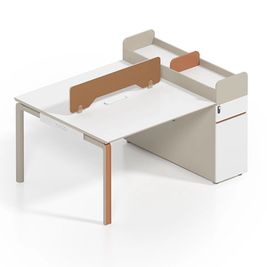 Estación DE TRABAJO DE cubículo de madera convertible moderna con mesa de escritorio de ordenador extensible modular - Product Image 6