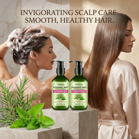 Shampoo lissant SUMAX 150 ml à la menthe et au romarin avec prévention de la chute des cheveux et nettoyage en profondeur pour adultes