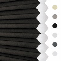 Tissu pour stores alvéolaires imperméable en non-tissé spunlace semi-occultant noir 16 mm sur mesure
