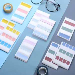 Criativo escola estudante pegajoso memorando pad índice etiqueta nota papel marca cor sólida básica marca adesivo índice adesivo