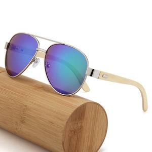 Nouveau <span class=keywords><strong>bambou</strong></span> et bois lunettes grand cadre crème solaire en bois crapaud lunettes femmes lunettes de soleil en gros - Product Image 1