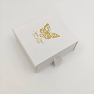 Custom High-end OEM Rigid Cardboard Drawer Sliding Jewelry <b>Box</b> Embossing UV Coating Customized Color Premium Wholesale Gift - Product Image 5