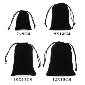 Bolsa de Terciopelo Personalizada con Cordón, 10*15cm, Extra Larga, 40x10, Bolsa de Joyería de Terciopelo Afelpado con Cordón Ancho, 6x8cm - Product Image 2