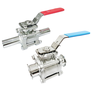 ตัวอย่างฟรี ขนาด 1-1/2 นิ้ว 1000PSI บอลซานิทารี 3 ชิ้น แบบ Tri-clamp SS316/SS332L ซีล PTFE สำหรับแก๊ส/น้ำ/น้ำมัน - Product Image 1