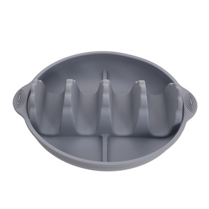 Factory Direct Supply Durable 1.5mm Steel Sheet <b>Silicone</b> Modern Simplicity Tortilla Tray Rack Creative Partition Non-Slip Design - Product Image 6