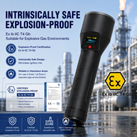 Détecteur de fuite de gaz portable HIREP avec lampe torche laser pour méthane et télémétrie – Analyseur de gaz – Fournisseur en gros OEM ODM